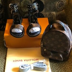 louis vuitton shoes and matching purse